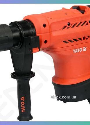 Отбойный молот yato sds-max 1300вт 20дж для бетонных работ диаметр до 150мм молоток