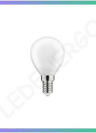 Світлодіодна лампа gtv 4w молочна filament c45 3000k e14 енергозберігаюча лампочка для освітлення