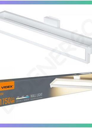 Led світильник настінний videx wl02 18вт з сенсором 2800k 4000k 6000k для освітлення приміщень