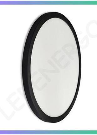 Світильник стельовий led violux millennium bl круг чорний 38w 4200k для освітлення приміщень