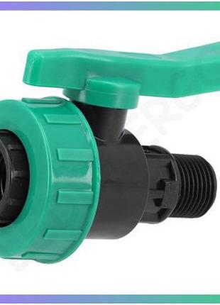 Кран шаровой 1/2" х 1/2" f/m полипропиленовый для водяных труб давление 16bar flo соединитель для водоснабжения