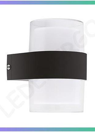Led архітектурний світильник violux zebra-r 10w 4200k чорний настінний світильник для освітлення