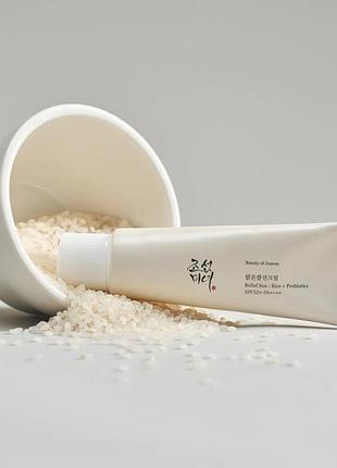 Сонцезахисний крем із пробіотиками beauty of joseon relief sun rice + probiotics spf50+ pa++++ 50 мл