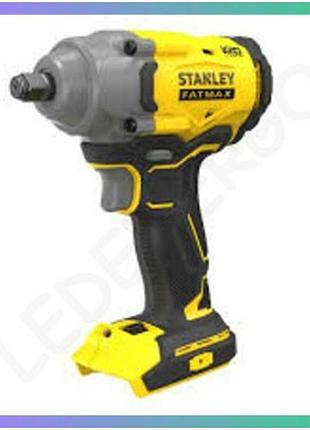 Гайковерт ударний акумуляторний stanley v20 1/2" 373 нм безщітковий для ремонту та монтажу