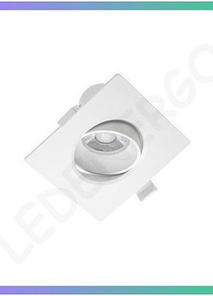 Світильник gtv led volare врізний 10w 3000k квадратний для офісів і ресторанів