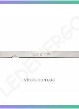 Щупи вимірювальні yato 200х12.8 мм 17 пелюстків для точного вимірювання товщини 0.02-1 мм