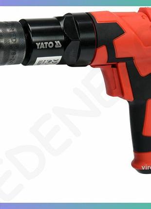 Дриль пневматичний yato з цангою для свердл ø≤1мм робочий тиск 6,3bar подача повітря 113 л/хв