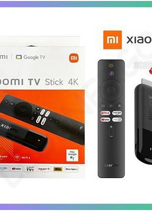 Tv-приставка xiaomi mi tv stick 4k 2nd gen для потокового відео з google tv і dolby atmos