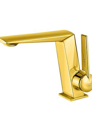 Смеситель для умывальника mone deluxe vilen 60232tg gold