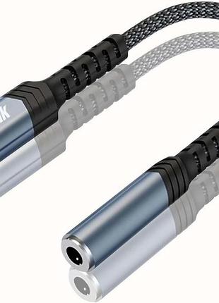 Адаптер usb c на 3,5 мм разъем для наушников, usb type-c на женский aux audio dongle hi-fi dac кабель совместим с samsung galaxy
