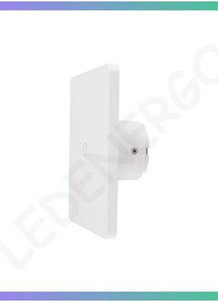 Led настінний світильник dallas violux 7w 4200k білий для спальні вітальні ресторану освітлення