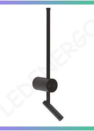 Led настінний світильник pointer-p violux 8w 4200k чорний для спальні вітальні ресторану освітлення