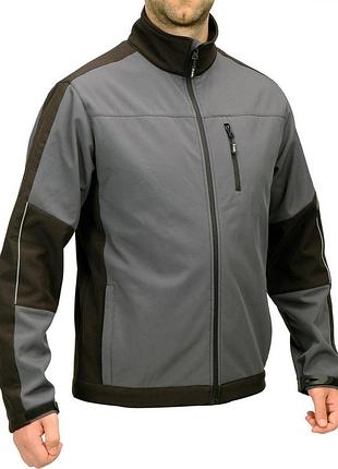 Куртка рабочая softshell yato черная темно-серая водонепроницаемая для мужчин три кармана утепленная 2