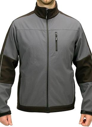 Куртка рабочая softshell yato черная темно-серая водонепроницаемая для мужчин три кармана утепленная 3