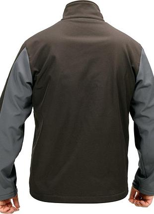 Куртка рабочая softshell yato черная темно-серая водонепроницаемая для мужчин три кармана утепленная 5