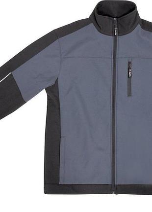 Куртка рабочая softshell yato черная темно-серая водонепроницаемая для мужчин три кармана утепленная 7