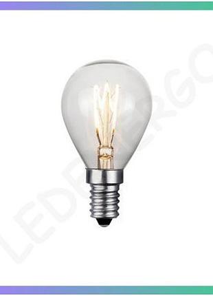 Лед лампа gtv filament spin g45 e14 3w 2200k для освітлення домашніх інтер'єрів
