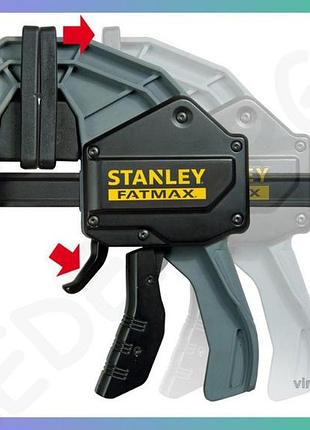 Струбцина самозажимная stanley fatmax xl 1250мм сила стиля 270кг зажимной механизм для работы