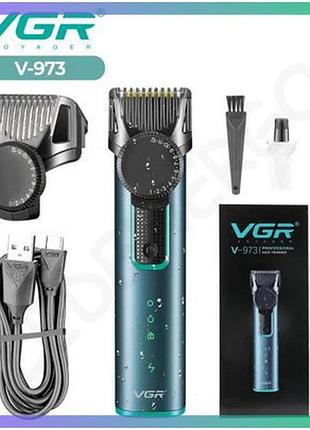 Машинка для стрижки волосся vgr voyager v-973 професійний тример для чоловіків з регулюванням довжини