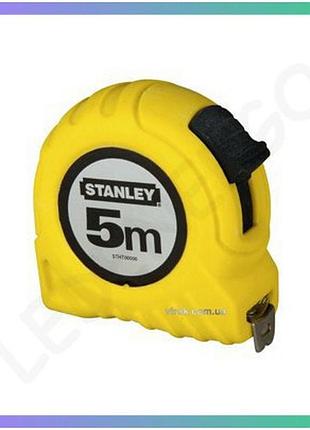Рулетка stanley 5 м 19 мм точность 2 для измерения лента пластиковый корпус