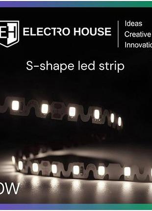 Led стрічка 10вт 12в 120-2835 холодний білий 6500к для дизайну інтер'єру мін зам 5м бобіна