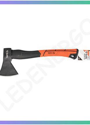 Топор yato 600г с рукояткой из стекловолокна для рубки дров садовых и лесных работ