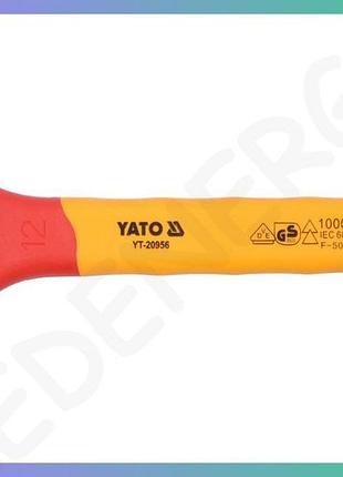 Ключ ріжковий yato м12 мм до 1000v для електромонтажу ріжковий ключ для електрики