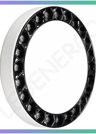 Світильник стельовий led adamant-n чорний 36w 4200k круглий для дому та офісу освітлення