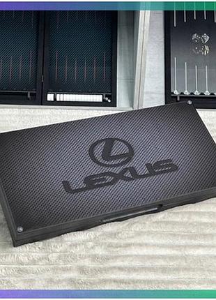 Скляні нарди lexus 50х25см подарунок для чоловіків автомобільна естетика гра для дорослих