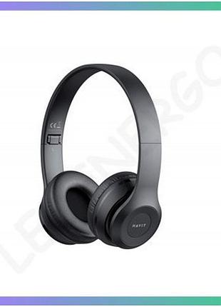 Бездротові навушники havit hv-h632bt чорні bluetooth для музики та дзвінків блютуз навушники