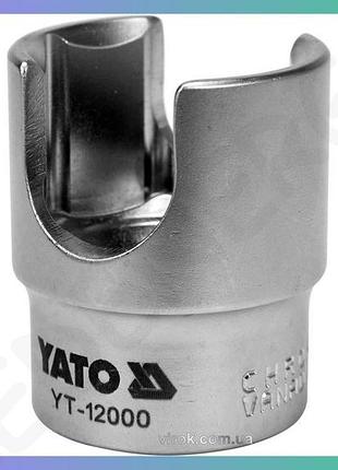 Головка торцевая yato для топливного фильтра квадрат 1/2" м27 мм cr-v для ремонта автомобиля инструмент для ремонта