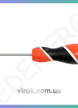 Отвертка звездная yato torx t6 75 мм прецизионная для ремонта электроники и бытовой техники