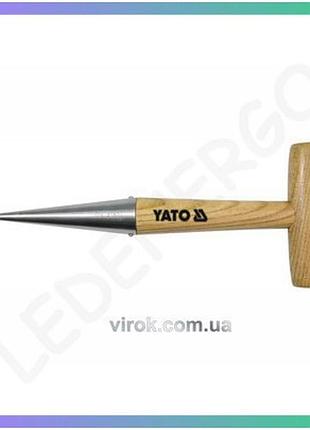 Конус посадочный yato 280 мм кирка для посадки растений и семян древеснойpos;яная ручка