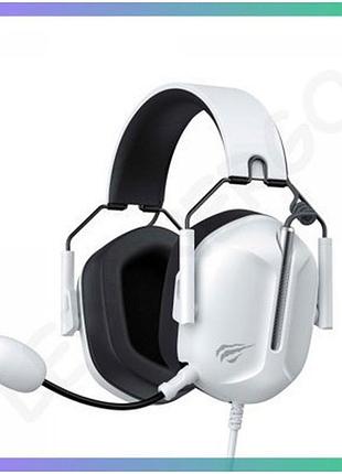 Ігрові навушники з мікрофоном havit hv-h2033d white для пк ps4 xbox з регулюванням гучності