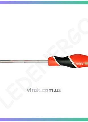 Отвертка крестовая yato ph2 300 мм для ремонта сборки инструмент для мастера