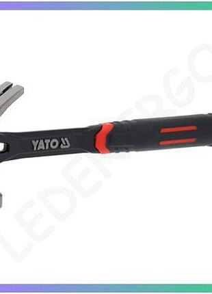Молоток стальной монолитный yato 500 г 345 мм кувалда для строительства и мастерской молоток-киготь