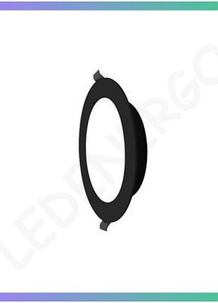 Led світильник даунлайт frame чорний violux 12w 4200k круглий для офісу і дому освітлення
