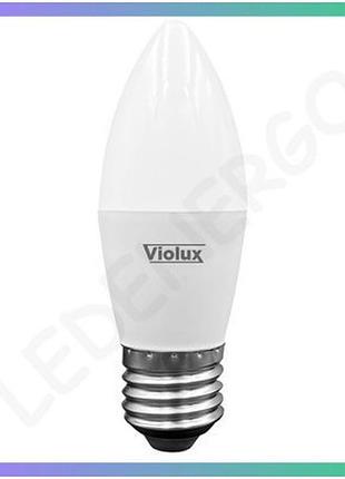 Світлодіодна лампа quantum violux c37 8w e27 4000k енергозберігаюча для освітлення дому led лампа