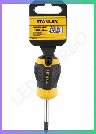 Крестовая отвертка stanley cushion grip ph2 45мм для ремонта и монтажа инструмент для работы