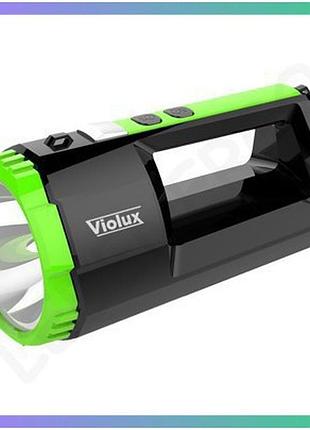 Акумуляторний led ліхтар hunter violux 5w 390lm переносний для освітлення та зарядки пристроїв повербанк