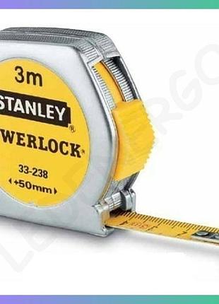 Рулетка stanley powerlock 3м х12,7мм измерительная лента для строительства пластиковый инструмент