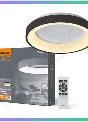 Led світильник videx edge-rc-72w чорний для загального освітлення 2700k-6000k 5200lm