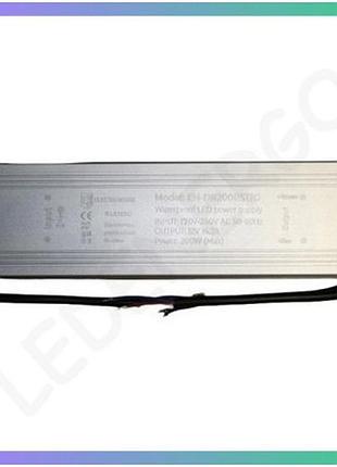 Led драйвер 200вт 12в ip67 pro для led стрічок на відкритому повітрі та вологих приміщеннях