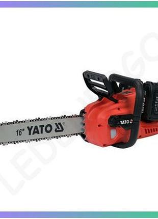 Аккумуляторная цепная пила yato 36в 16 дюймов для резки древесины бесщеточная пила