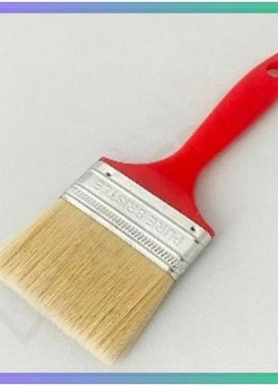 Пензель малярний плоский virok 76 мм нейлонова щетина для фарбування малювання