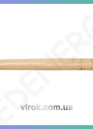 Гумовий молоток vorel з дерев'яною ручкою ø45 мм для будівельних робіт ремонтний молоток sku_33550