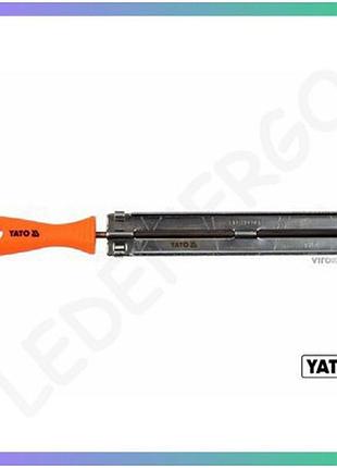 Направляющая с напыльником yato ø4 мм l250 мм для правки звеньев цепей ремонт цепей