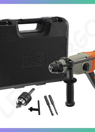 Перфоратор black+decker 850вт 3 режими sds+ для буріння і ударного свердління