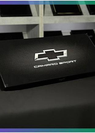 Нарди зі скла camaro sport 61×27×5см довгі нарди з логотипом автомобіля гра для колекціонерів