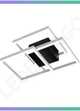 Led світильник rafael прямокутний 100w 3000-4000-5000k для освітлення кімнати білий чорний